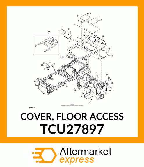 COVER, FLOOR ACCESS TCU27897