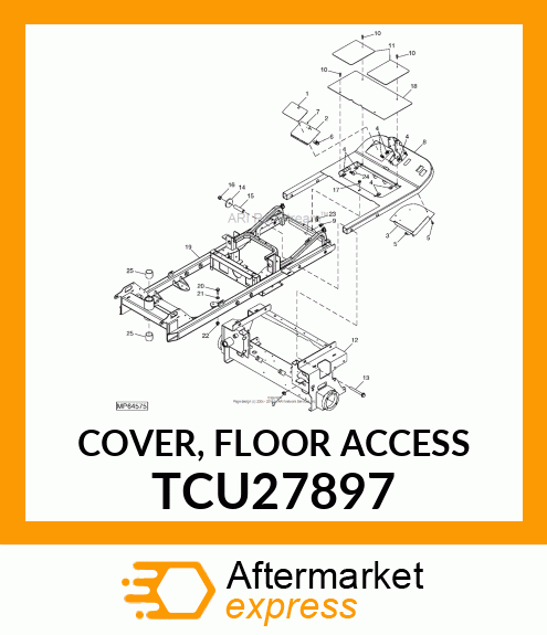 COVER, FLOOR ACCESS TCU27897