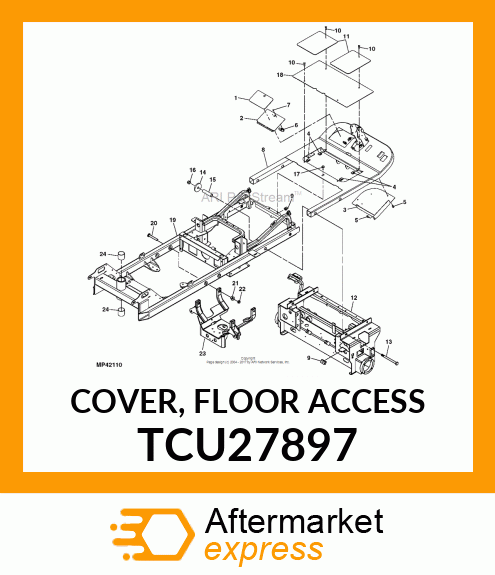 COVER, FLOOR ACCESS TCU27897