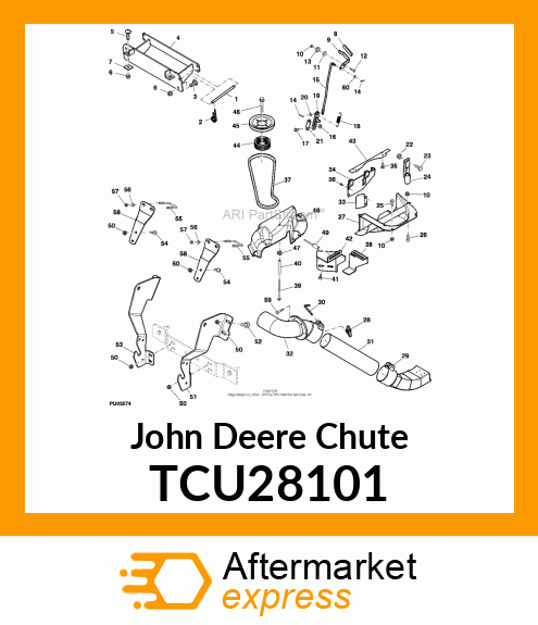 CHUTE, UPPER MCS TCU28101