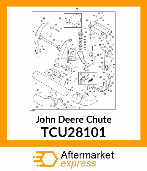 CHUTE, UPPER MCS TCU28101