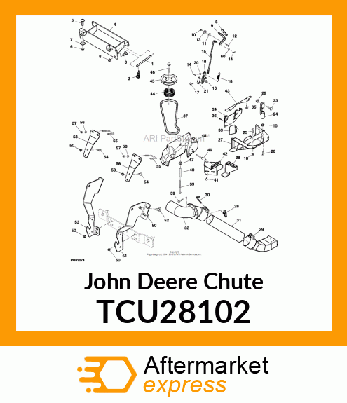 CHUTE, LOWER MCS TCU28102