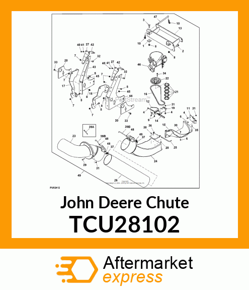 CHUTE, LOWER MCS TCU28102