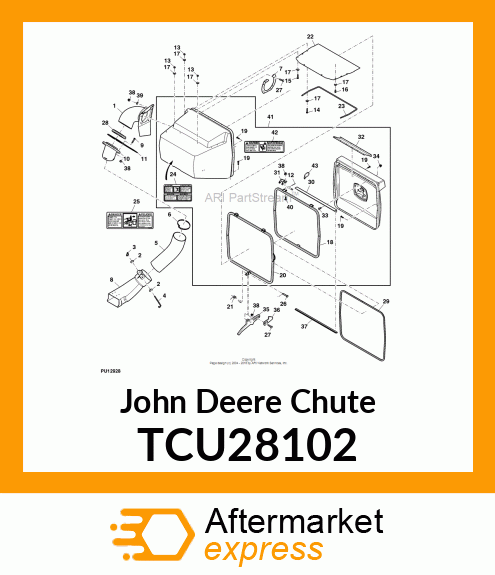 CHUTE, LOWER MCS TCU28102