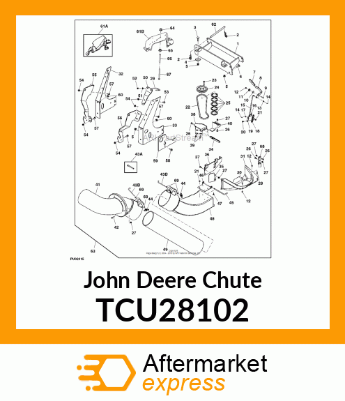 CHUTE, LOWER MCS TCU28102