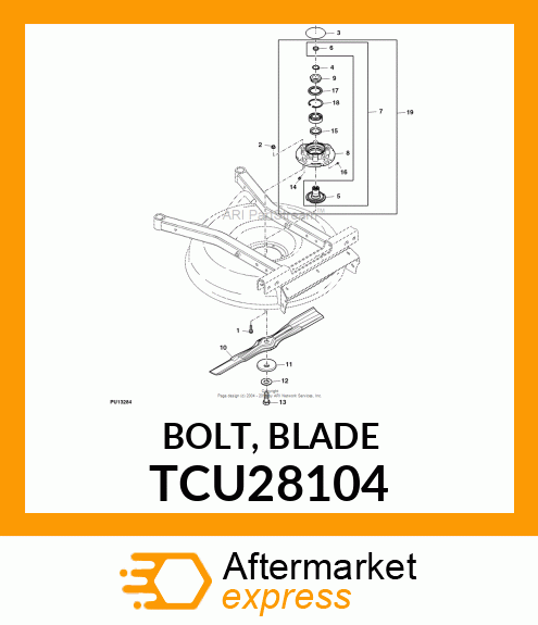 BOLT, BLADE TCU28104