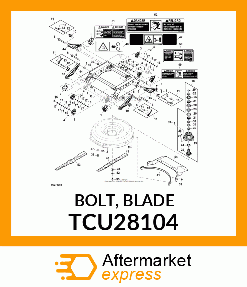 BOLT, BLADE TCU28104