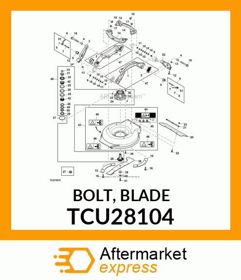 BOLT, BLADE TCU28104