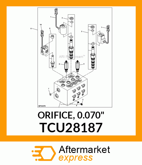 ORIFICE, 0.070" TCU28187