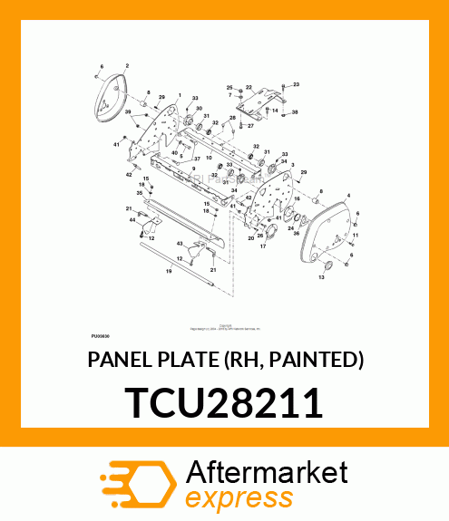 PANEL PLATE (RH, PAINTED) TCU28211