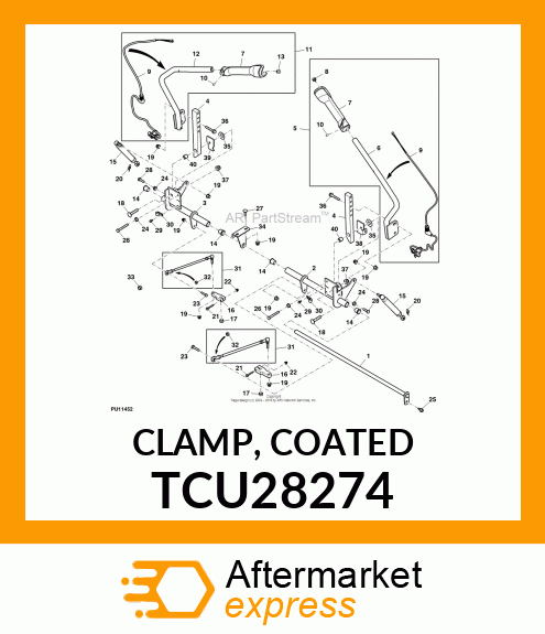 CLAMP, COATED TCU28274