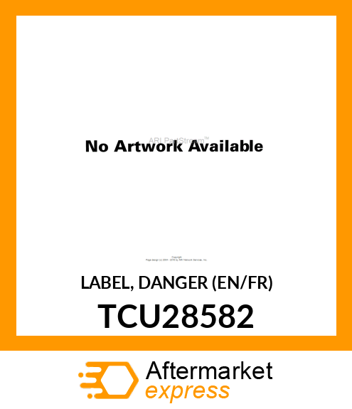 LABEL, DANGER (EN/FR) TCU28582