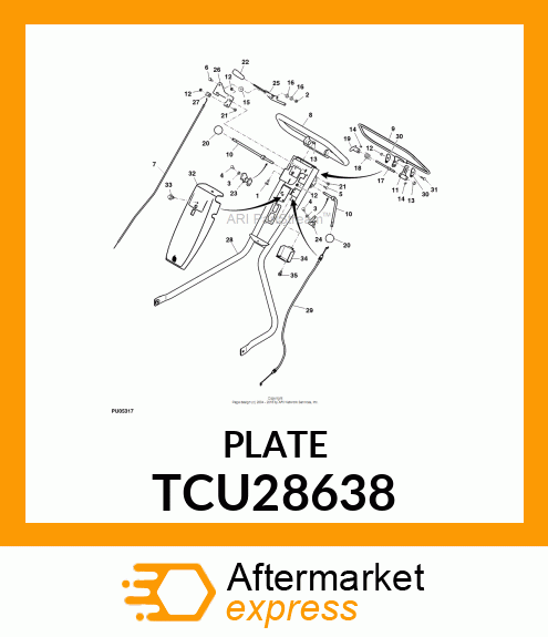 WASHER (TWO HOLE) TCU28638