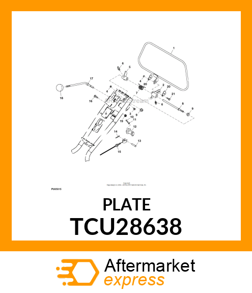 WASHER (TWO HOLE) TCU28638