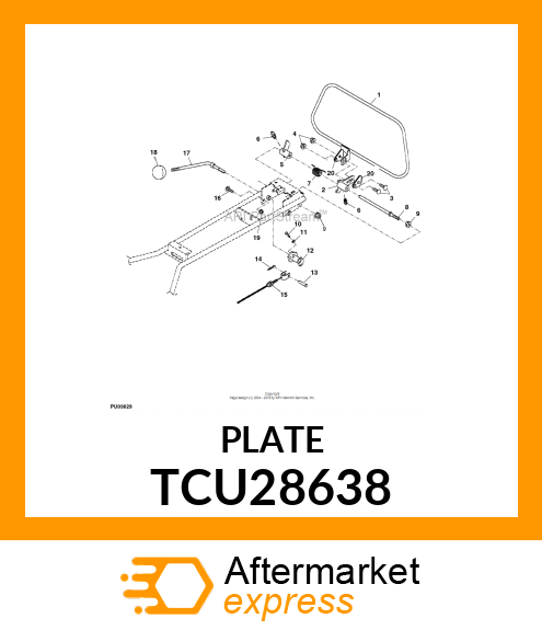 WASHER (TWO HOLE) TCU28638