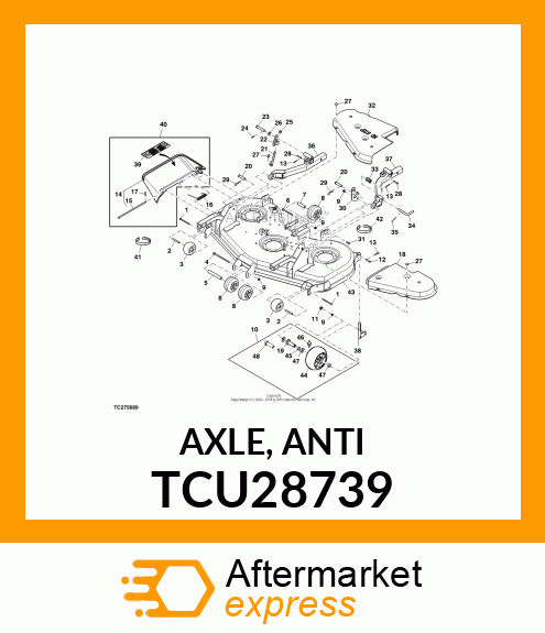 AXLE, ANTI TCU28739