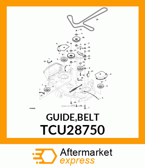 GUIDE,BELT TCU28750