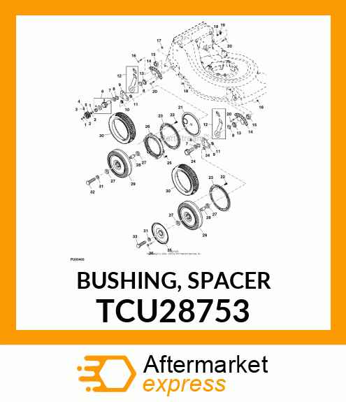 BUSHING, SPACER TCU28753