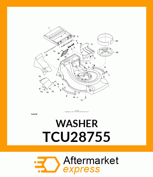 WASHER, 1/4 SAE FLAT TCU28755