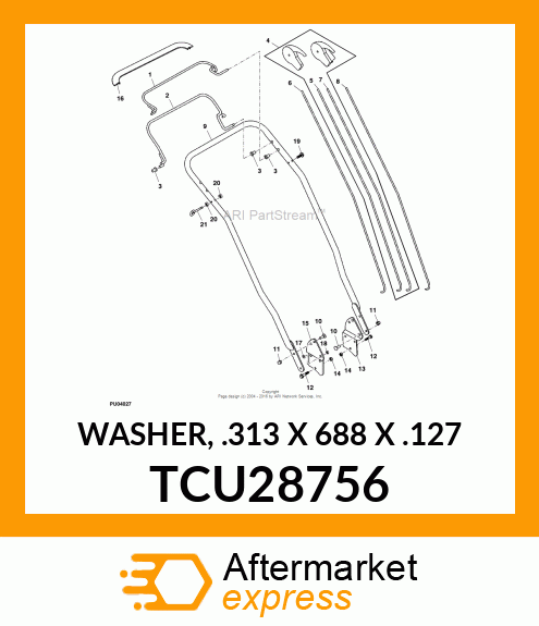 WASHER, .313 X 688 X .127 TCU28756