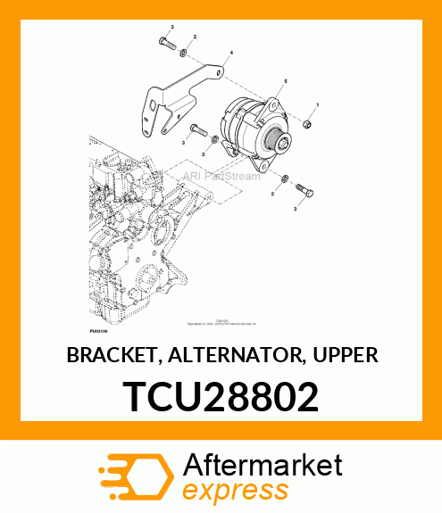 BRACKET, ALTERNATOR, UPPER TCU28802