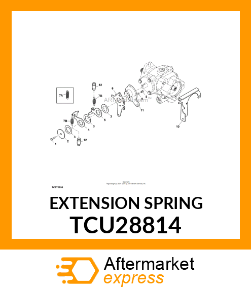 EXTENSION SPRING TCU28814