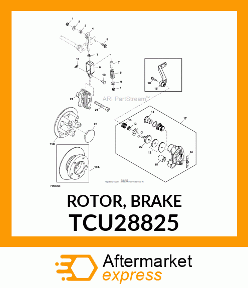 ROTOR, BRAKE TCU28825