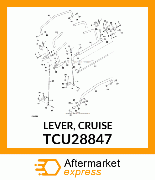 LEVER, CRUISE TCU28847