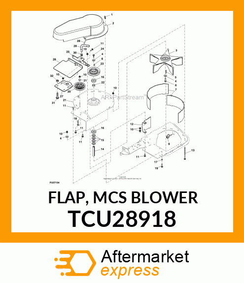 FLAP, MCS BLOWER TCU28918