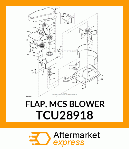 FLAP, MCS BLOWER TCU28918