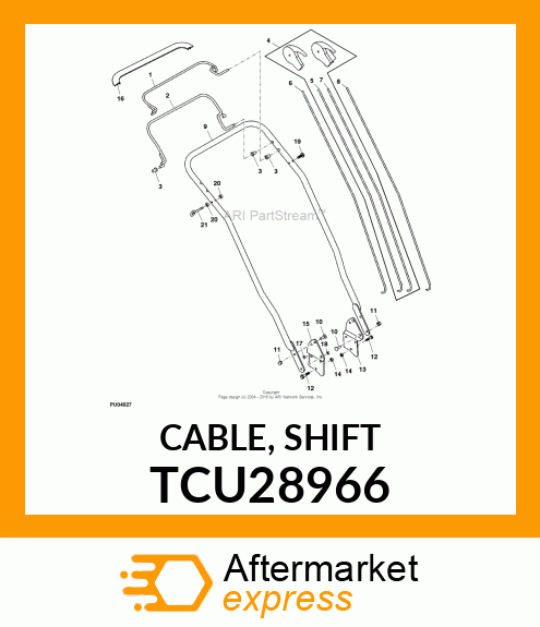 CABLE, SHIFT TCU28966