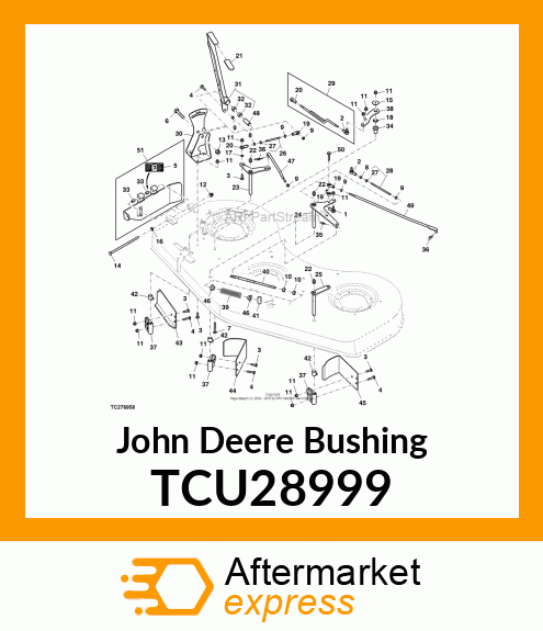 BEARING, BELL CRANK, BRAKE TCU28999