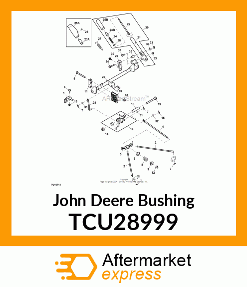 BEARING, BELL CRANK, BRAKE TCU28999