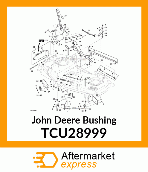 BEARING, BELL CRANK, BRAKE TCU28999