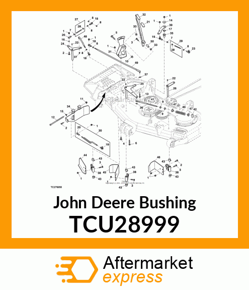 BEARING, BELL CRANK, BRAKE TCU28999