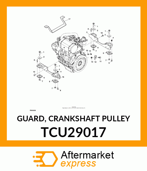 GUARD, CRANKSHAFT PULLEY TCU29017