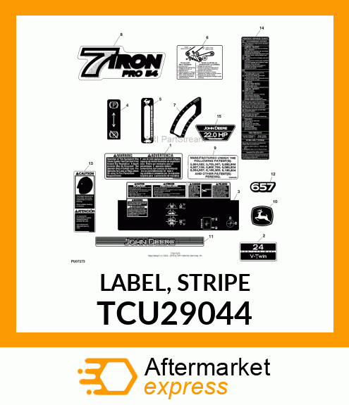 LABEL, STRIPE TCU29044