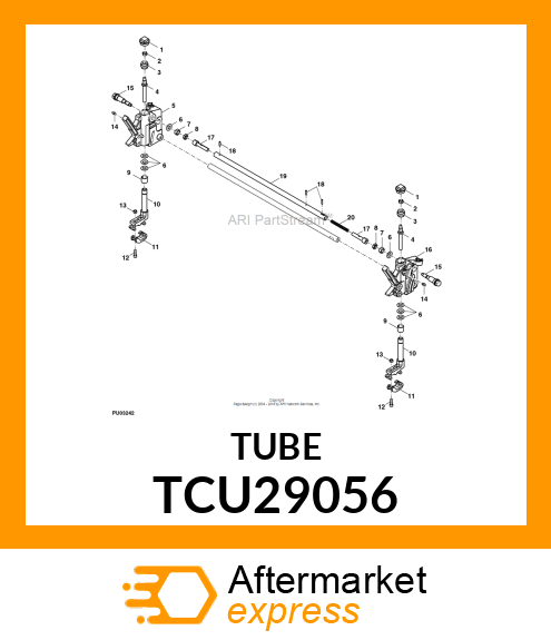 TUBE (ADJUSTER, 26", PAINTED) TCU29056