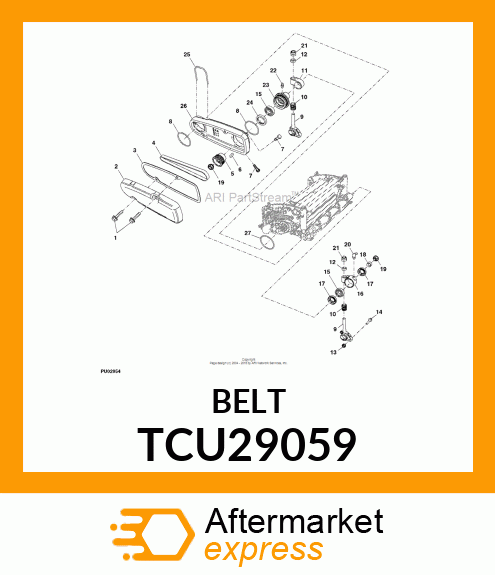 BELT (QA5 BRUSH) TCU29059