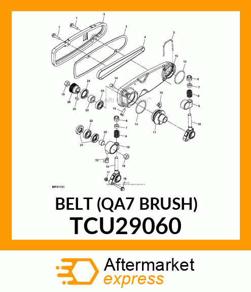 BELT (QA7 BRUSH) TCU29060