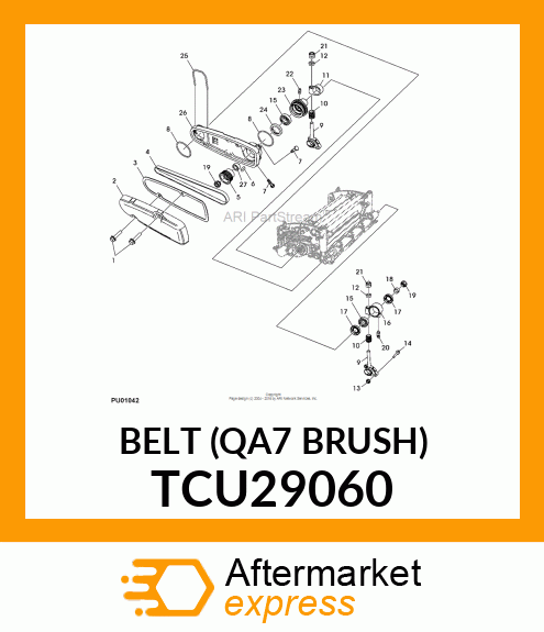 BELT (QA7 BRUSH) TCU29060