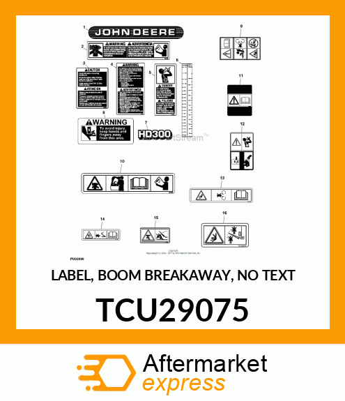 LABEL, BOOM BREAKAWAY, NO TEXT TCU29075