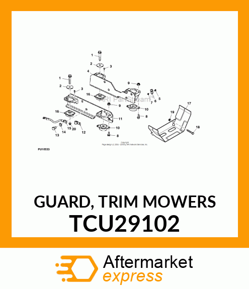 GUARD, TRIM MOWERS TCU29102