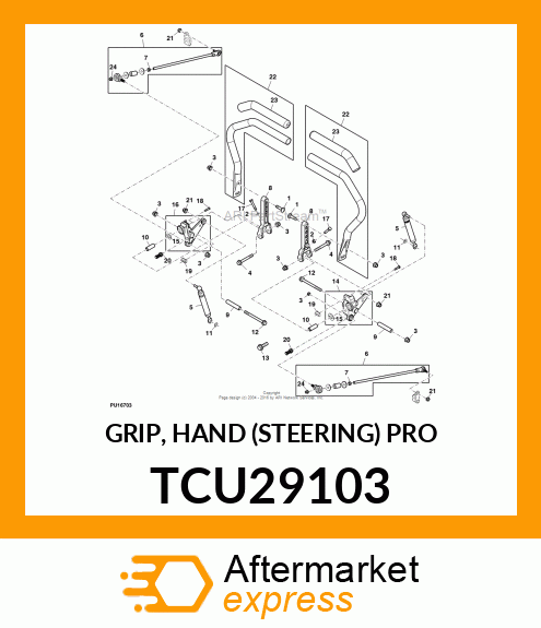 GRIP, HAND (STEERING) PRO TCU29103