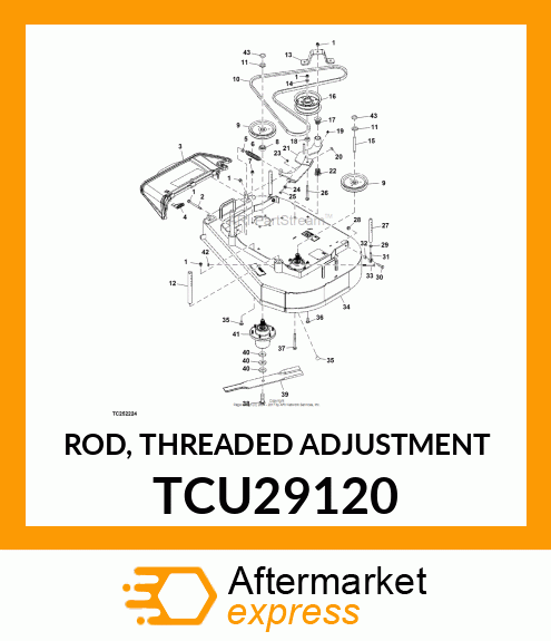 ROD, THREADED ADJUSTMENT TCU29120