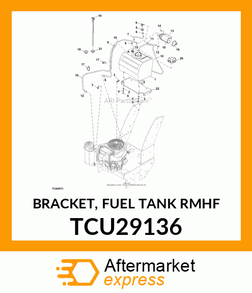 BRACKET, FUEL TANK RMHF TCU29136