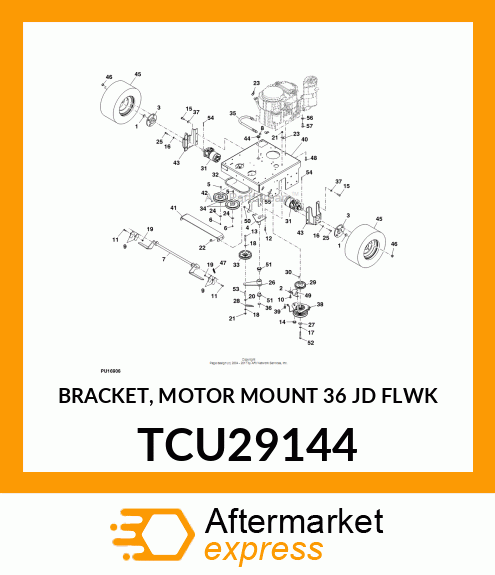 BRACKET, MOTOR MOUNT 36 JD FLWK TCU29144