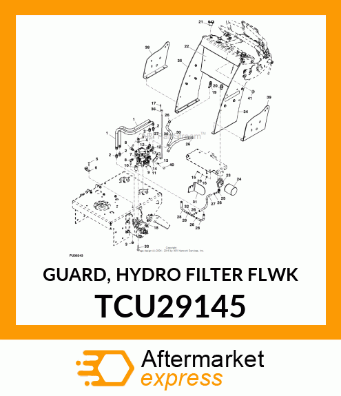 GUARD, HYDRO FILTER FLWK TCU29145