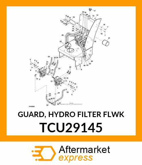 GUARD, HYDRO FILTER FLWK TCU29145