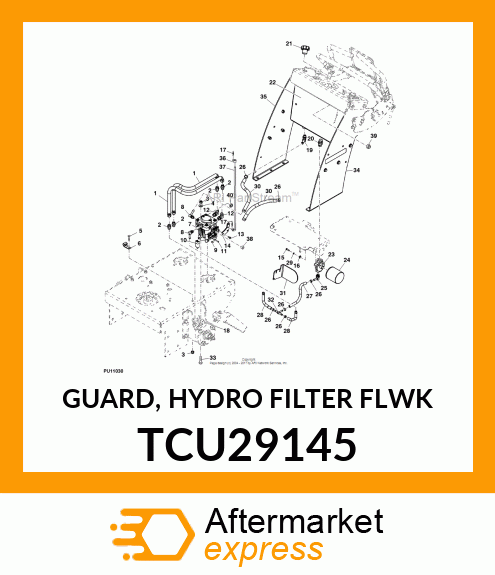 GUARD, HYDRO FILTER FLWK TCU29145